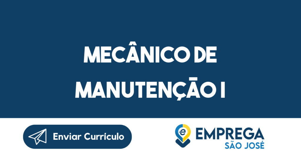 Mecânico de Manutenção I-Jacarei - SP 1