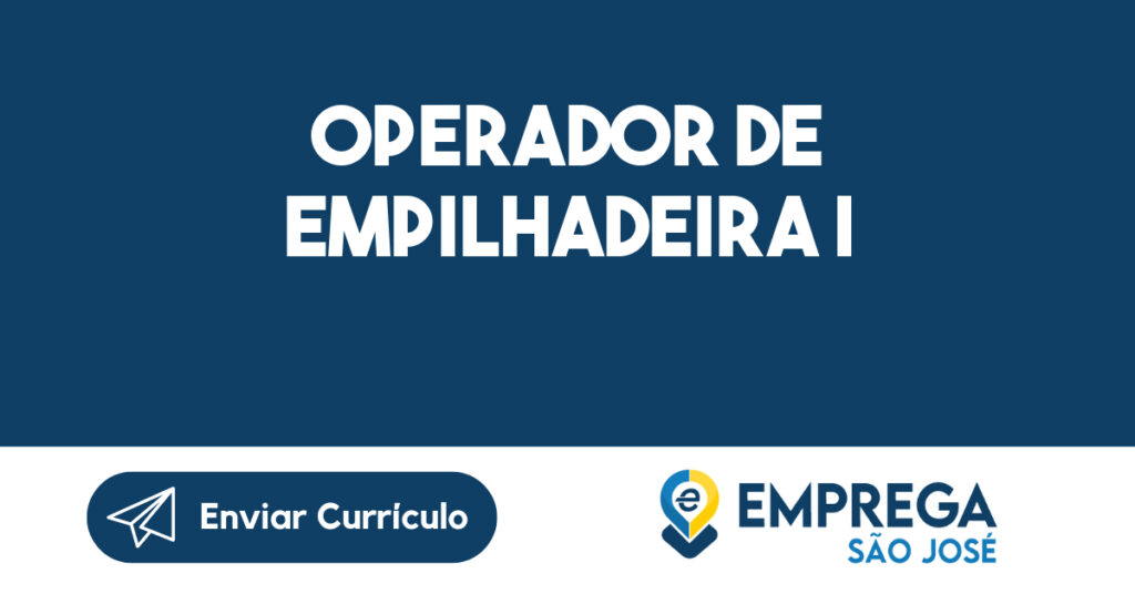 OPERADOR DE EMPILHADEIRA I-Jacarei - SP 1