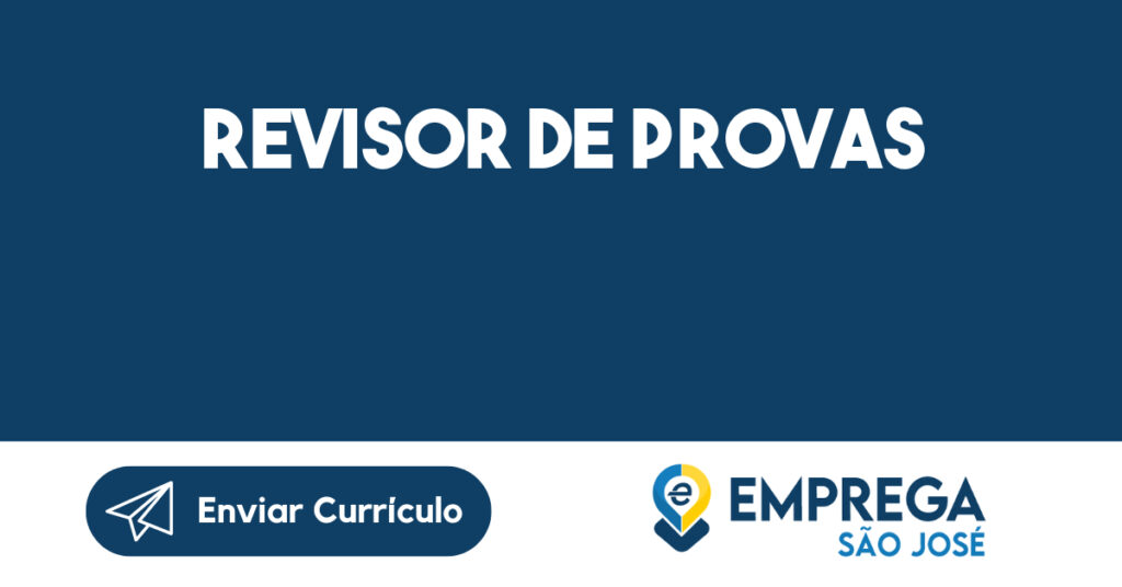 Revisor de provas-São José dos Campos - SP 1