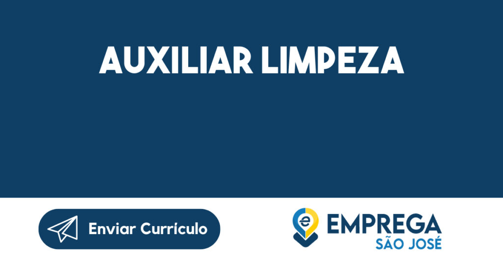 AUXILIAR LIMPEZA -Jacarei - SP 1