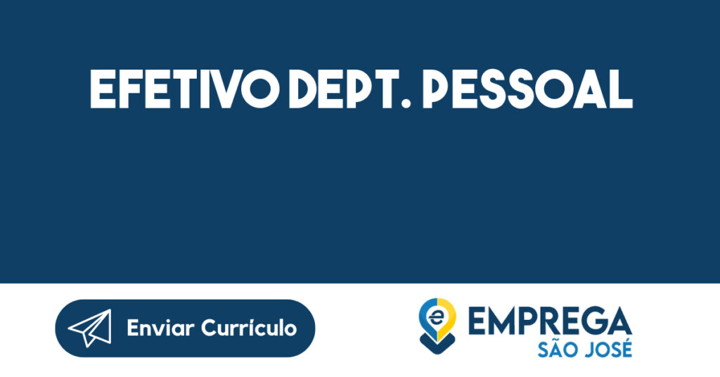 EFETIVO DEPT. PESSOAL-São José dos Campos - SP 1