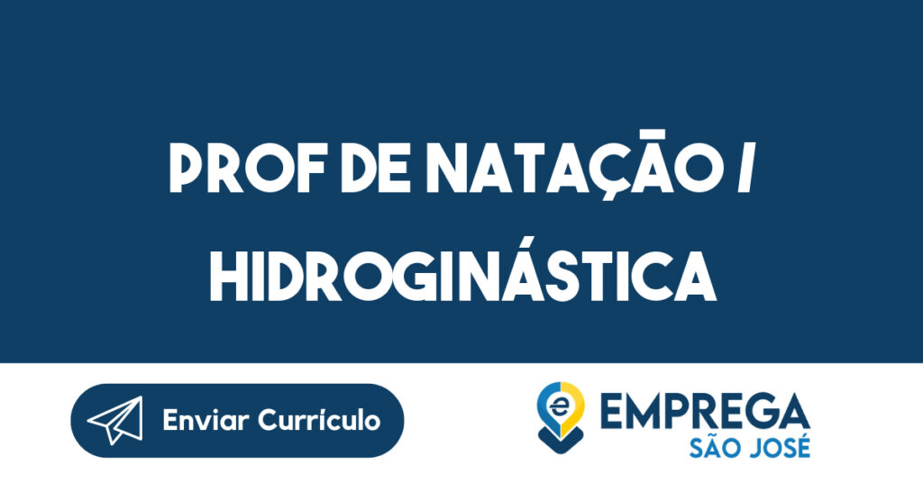 Prof de natação / hidroginástica-Jacarei - SP 1