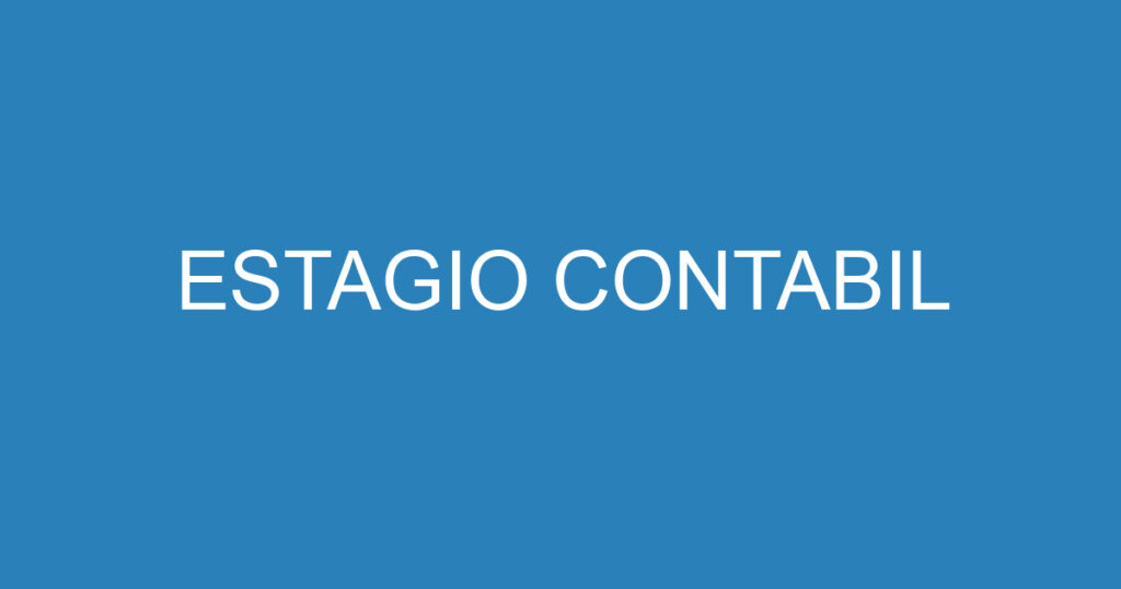 ESTAGIO CONTABIL 1