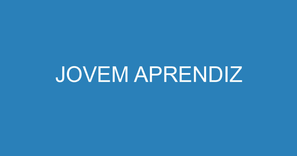 JOVEM APRENDIZ 1