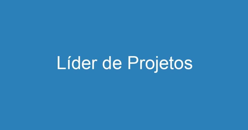 Líder de Projetos 1