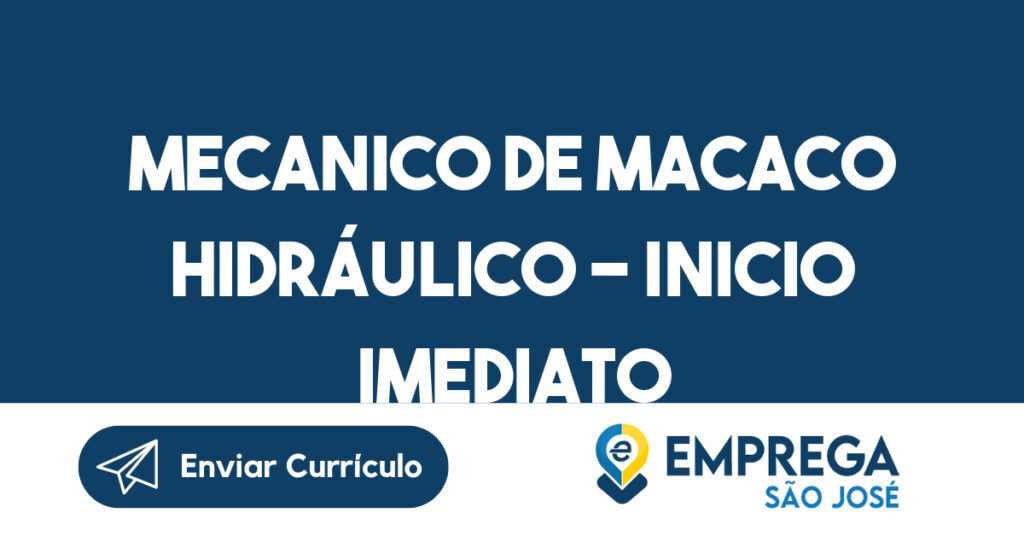 Mecanico de macaco hidráulico - inicio imediato 1