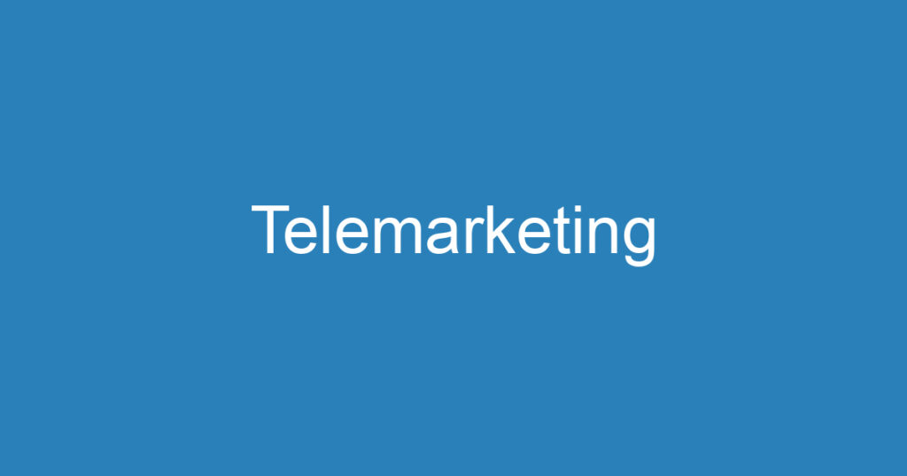 Telemarketing 1