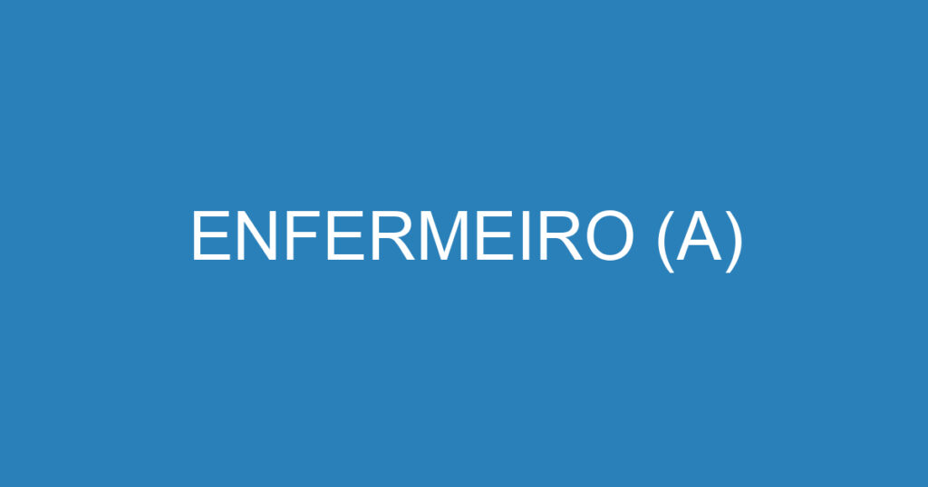 ENFERMEIRO (A) 1