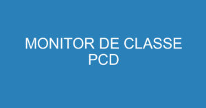 MONITOR DE CLASSE PCD 7