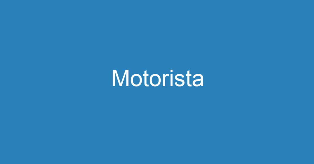 Motorista 1