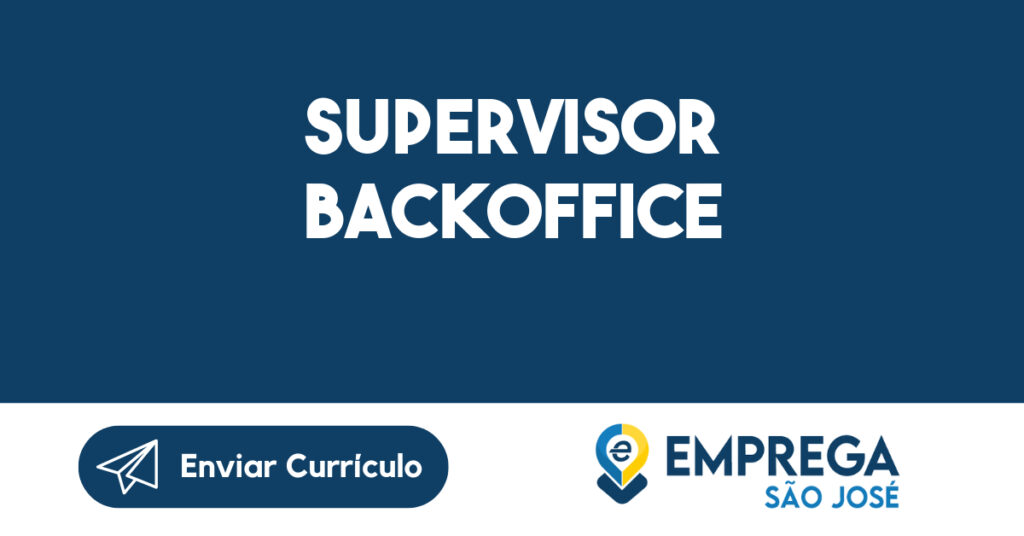 SUPERVISOR BACKOFFICE 1