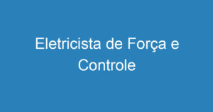 Eletricista de Força e Controle 7