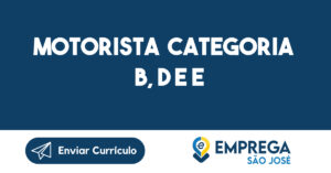 MOTORISTA CATEGORIA B, D e E 10