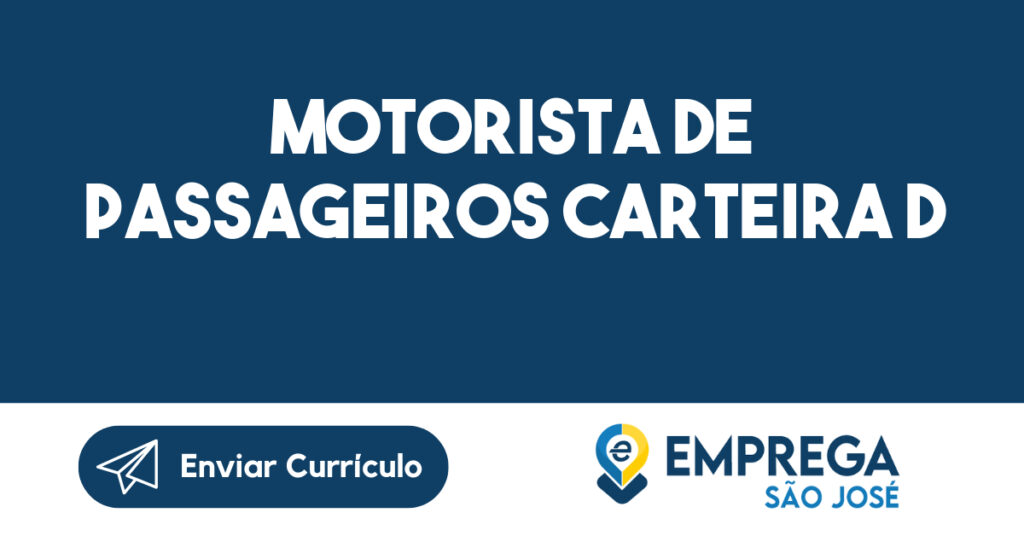 Motorista de Passageiros Carteira D 1