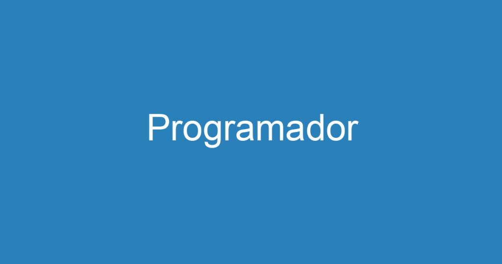 Programador 1