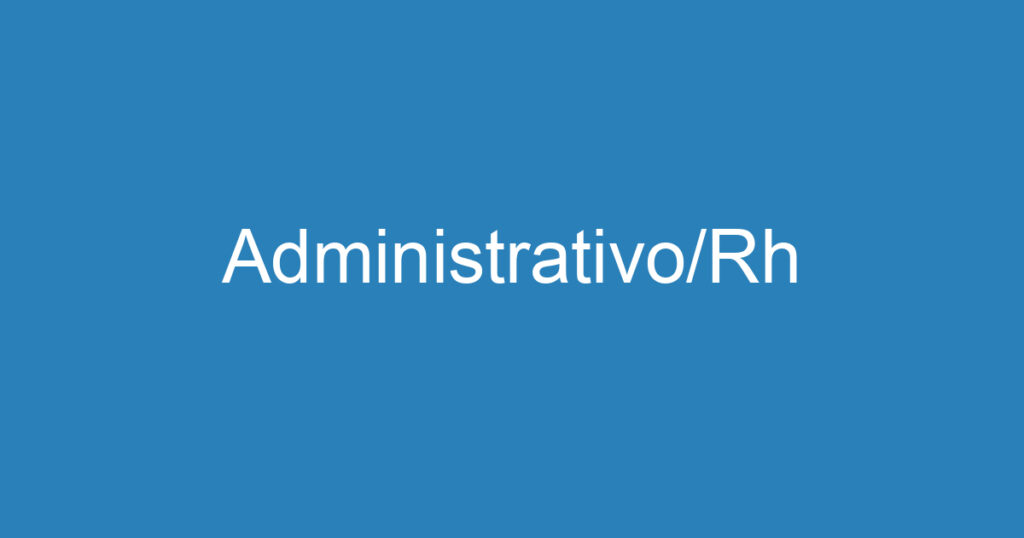 Administrativo/Rh 1