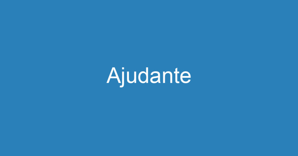 Ajudante 1