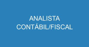 ANALISTA CONTÁBIL/FISCAL 12