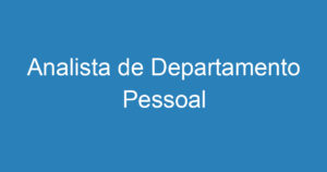 Analista de Departamento Pessoal 5