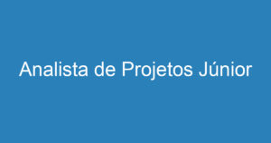 Analista de Projetos Júnior 2