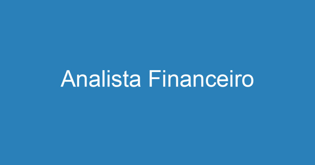 Analista Financeiro 1