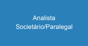 Analista Societário/Paralegal 13