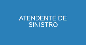 ATENDENTE DE SINISTRO 3