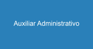 Auxiliar Administrativo 13