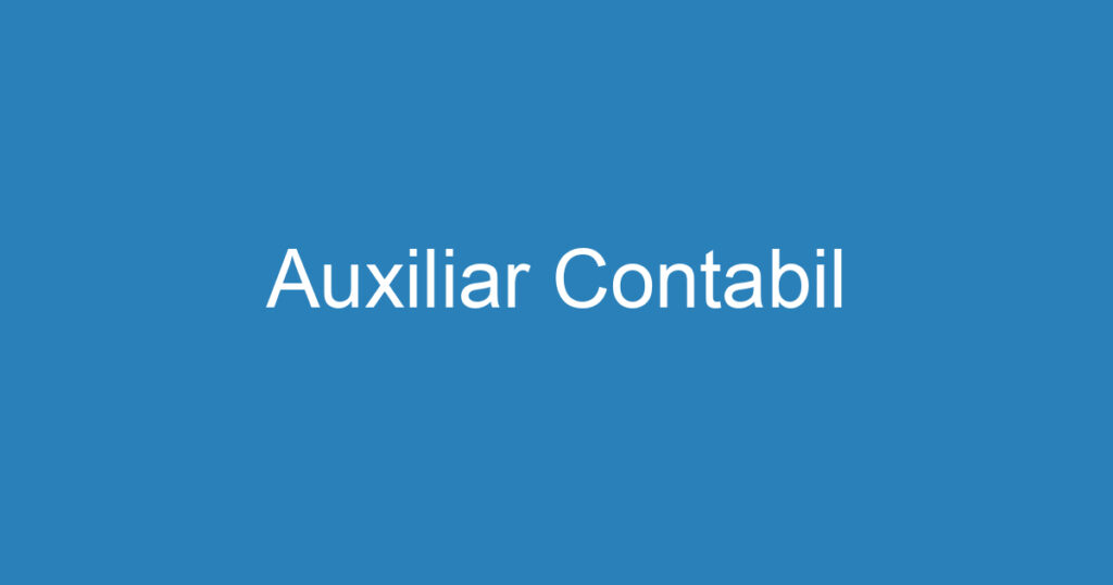 Auxiliar Contabil 1