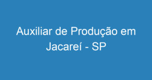 Auxiliar de Produção em Jacareí - SP 12