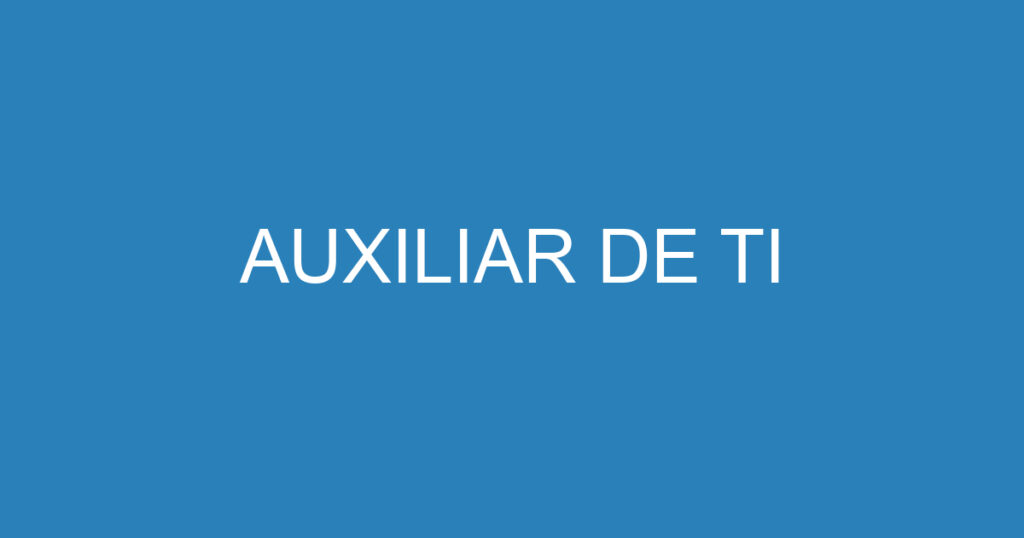 AUXILIAR DE TI 1