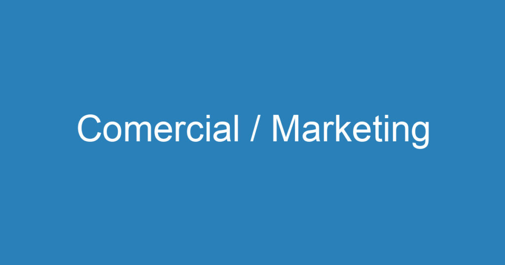 Comercial / Marketing 1