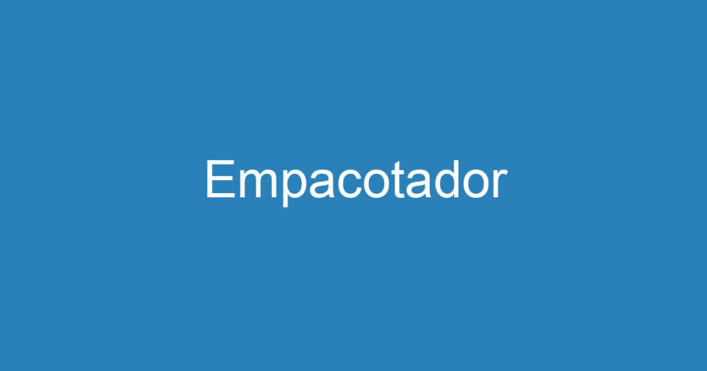 Empacotador 1