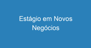 Estágio em Novos Negócios 14