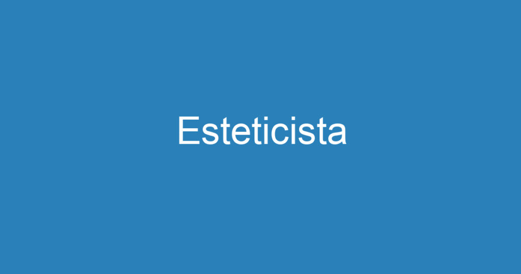 Esteticista 1