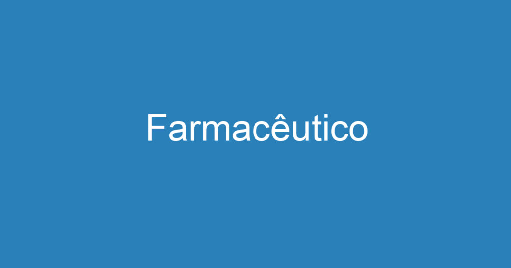 Farmacêutico 1