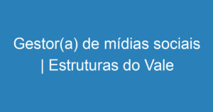 Gestor(a) de mídias sociais | Estruturas do Vale - São José dos Campos 9