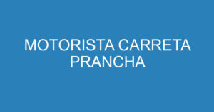 MOTORISTA CARRETA PRANCHA 9