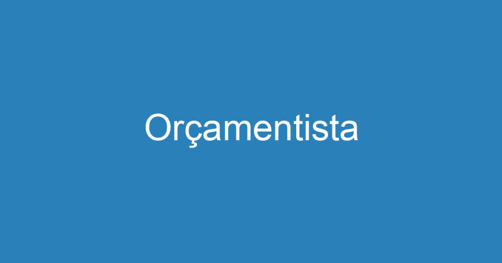 Orçamentista 1