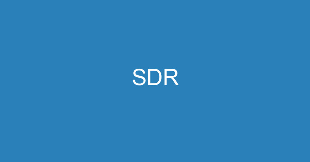 SDR 1