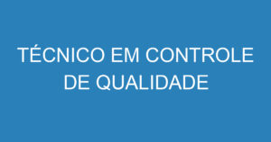 TÉCNICO EM CONTROLE DE QUALIDADE DE CABOS ELETRICOS 5