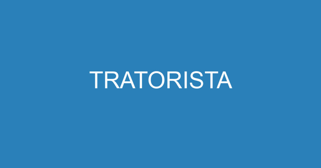 TRATORISTA 1