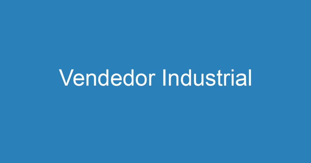 Vendedor Industrial 1