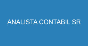 ANALISTA CONTABIL SR 5