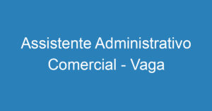 Assistente Administrativo Comercial - Vaga afirmativa PCD 3