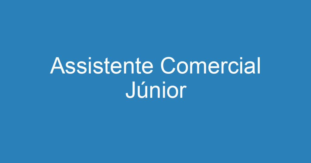 Assistente Comercial Júnior 1