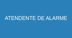 ATENDENTE DE ALARME 13