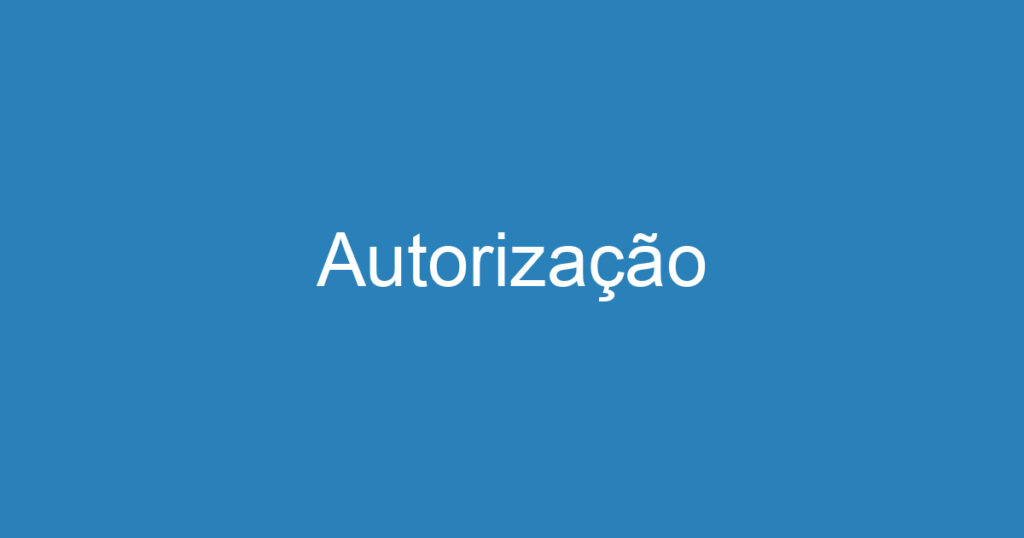 Autorização 1