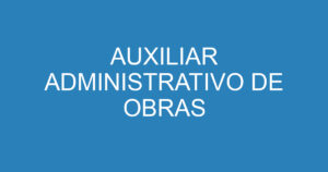 AUXILIAR ADMINISTRATIVO DE OBRAS 15