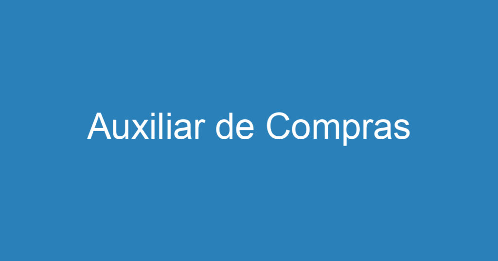 Auxiliar de Compras 1